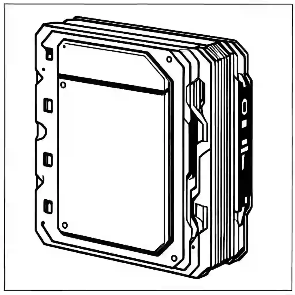 External Hard Drive coloring pages